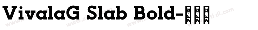VivalaG Slab Bold字体转换